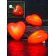 Coeur sur broche lumineux/clignotant avec pile