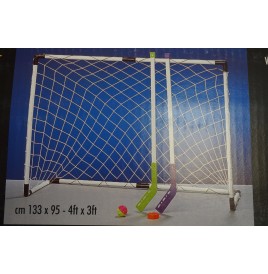 Set street hockey 2 cages + 4 crosses + palets - Plein air   pas cher