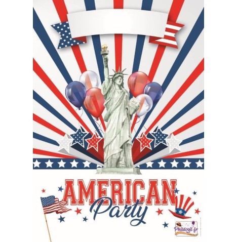 Affiche American Party 42 x 29.7 cm - Décoration  pas cher