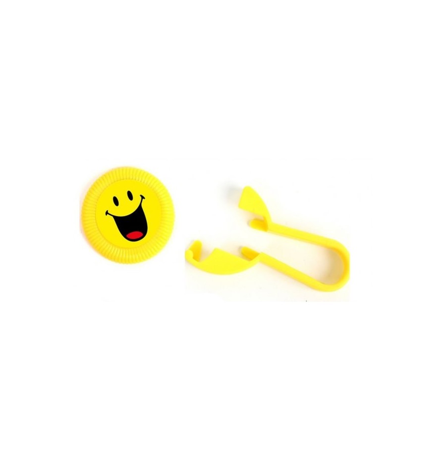 Jeu lance disque Smiley 8 cm