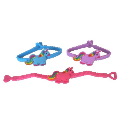 Bracelet silicone Licorne 19 cm - Pêche filles  pas cher