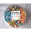 Boite perles rocailles gros-petits trous 4 cases