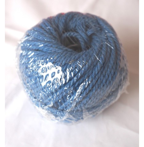 Pelote 165 g coton couleur bleu