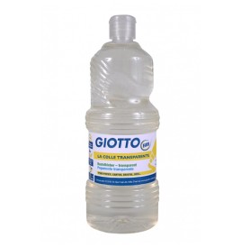 Flacon 1 litre colle transparente synthétique