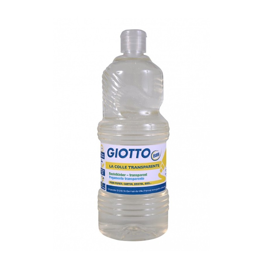 Flacon 1 litre colle transparente synthétique