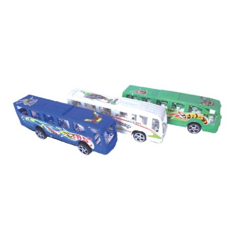 Autobus 12 cm rétro friction - Jeux garçon  pas cher