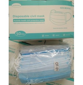 Masques civils (50pcs) jetables de protection