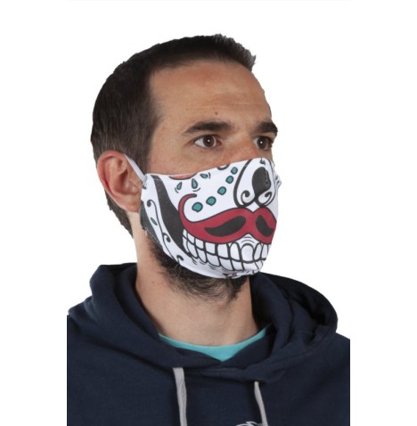 Masque protection tissu Dias de muerte homme - Accueil  pas cher