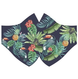 Masque protection tissu décor tropical