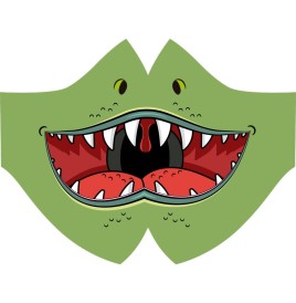 Masque protection tissu dinosaure junior
