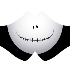 Masque protection tissu  fantôme junior