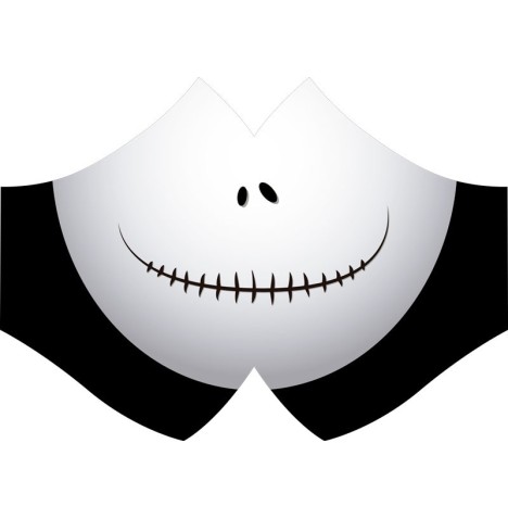 Masque protection tissu  fantôme junior