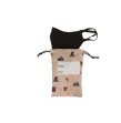 Sac en tissu porte masque protection