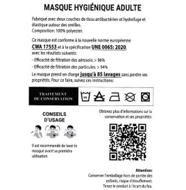 Masque protection tissu St Valentin - Accueil  pas cher