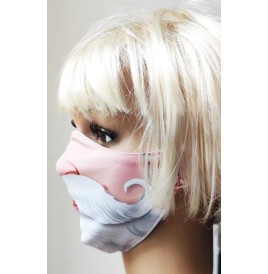 Masque protection tissu  Barbe Père Noël