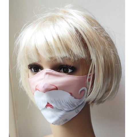 Masque protection tissu  Barbe Père Noël