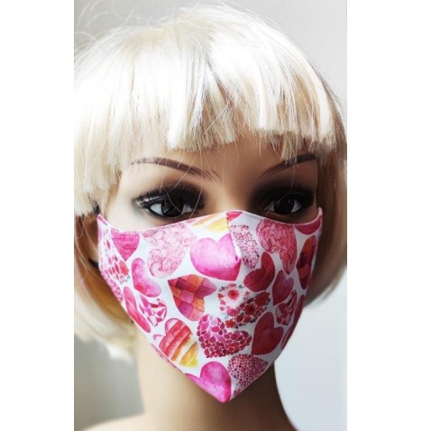 Masque protection tissu St Valentin