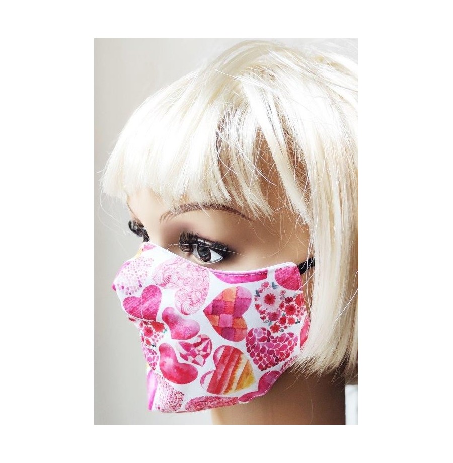 Masque protection tissu St Valentin