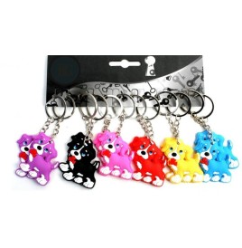 Porte-clés Chiens couleurs assorties 5 cm