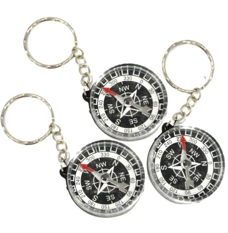 Porte clé Boussoles diam 4.5 cm