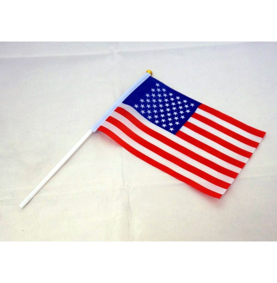 Drapeau USA tissu 14 x 21 cm