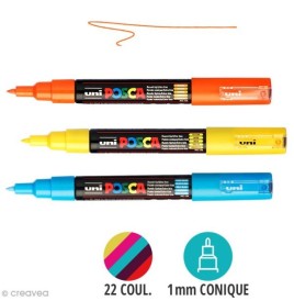 Marqueur Posca  1 mm Pointe conique