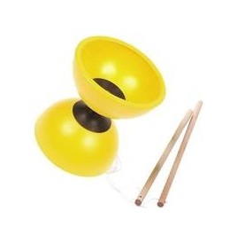 Diabolo  12 cm caoutchouc - axe visée +livret