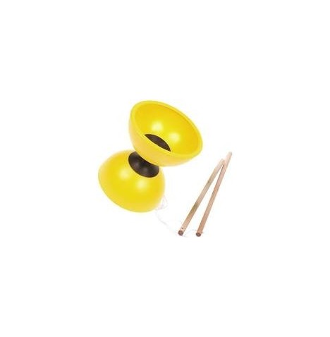 Diabolo  12 cm caoutchouc - axe visée +livret