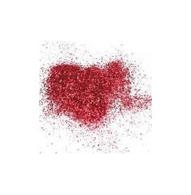 Paillettes fines rouge sachet de 50gr