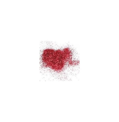 Paillettes fines rouge sachet de 50gr