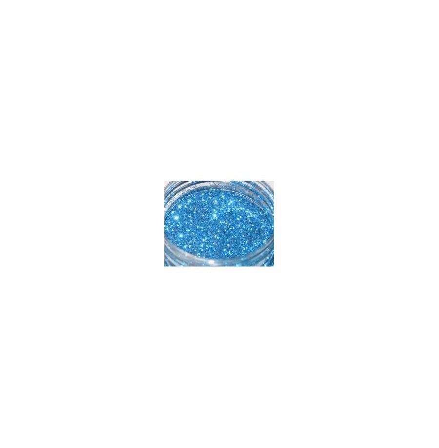 Paillettes fines bleu le sachet de 50 gr