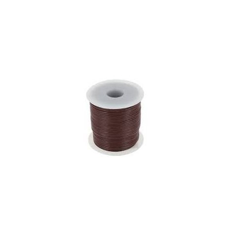 Lacet cuir  marron 2 mm le m