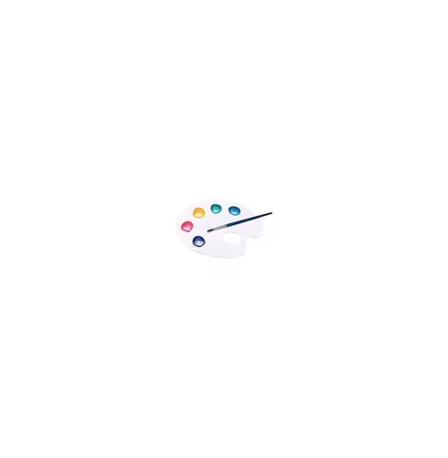 Palette de peinture ovale