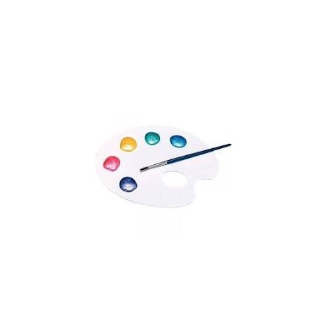 Palette de peinture ovale