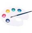 Palette de peinture ovale