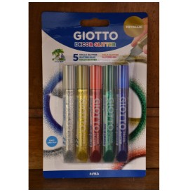 Stylo gel déco Métalique 5 tubes 5.5 ml