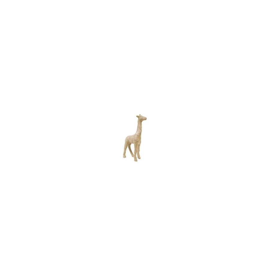 Girafe papier mâché ht 28 cm