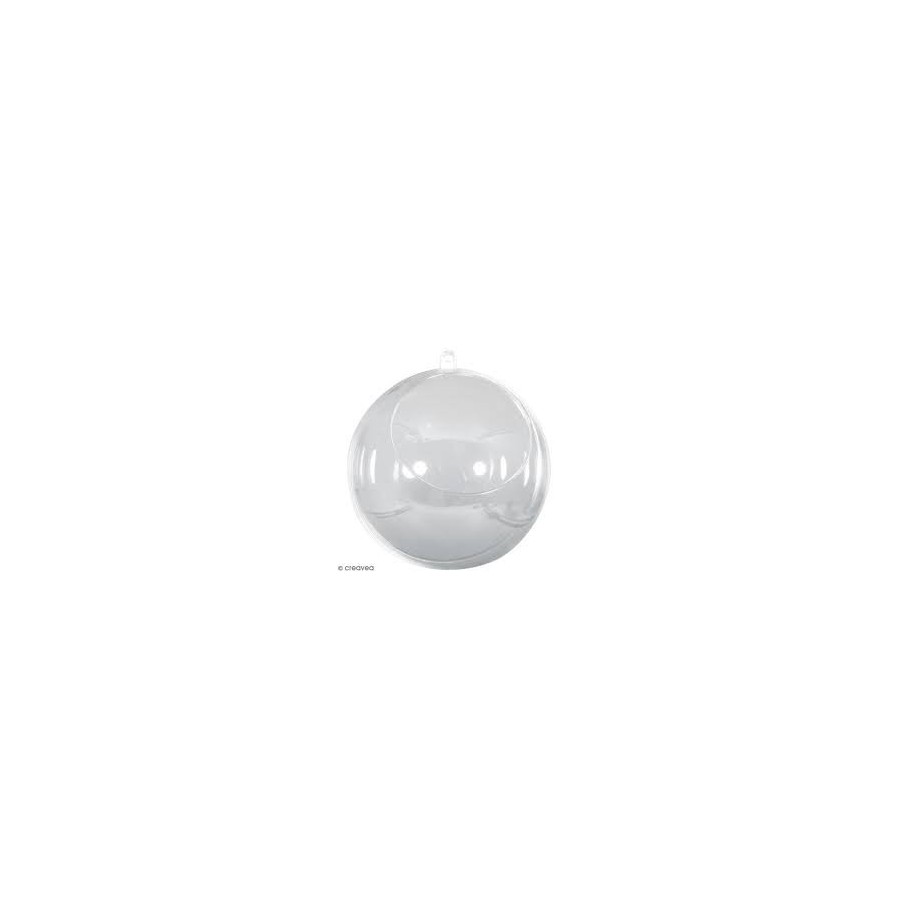Boule plastique transparente diam. 40 mm
