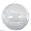 Boule plastique transparente diam. 40 mm