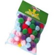 Pompons assortis 15 mm sachet de 50