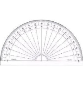 Rapporteur 180° base 15 cm