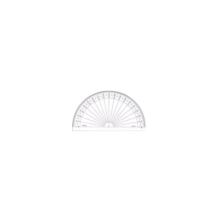 Rapporteur 180° base 15 cm