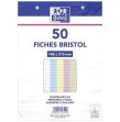 50 fiches bristol ass. perfo. 105 x 148 224g