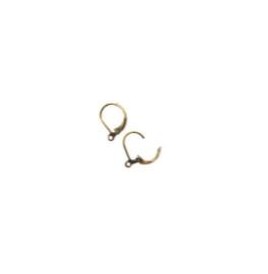Boucle d'oreille  doré ovales fermées le sachet de 20