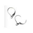 Boucle d'oreille ovale fermée argent le sachet de 20