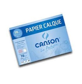 Pochette 12 fles papier calque 21 x 29,7 70 g