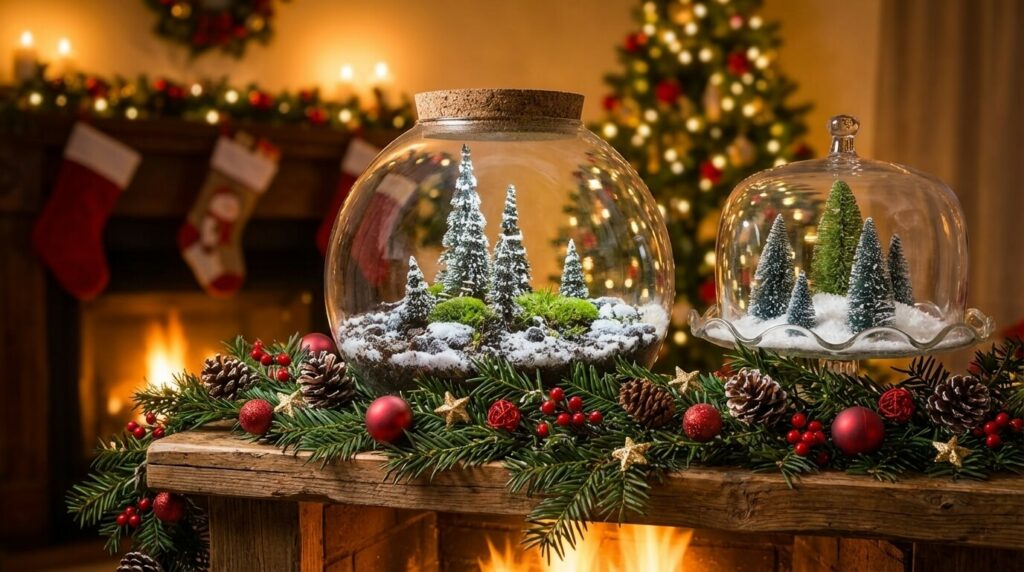 Terrarium décoration Noël
